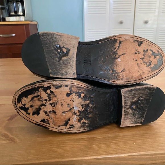 Frye Jayden Button Melissa Tall Black Leather High Riding Boots 6B Style 3475095 - Picture 7 of 15